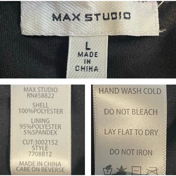 Max Studio Bronze Black Sequined Mini Skirt - Picture 5 of 6